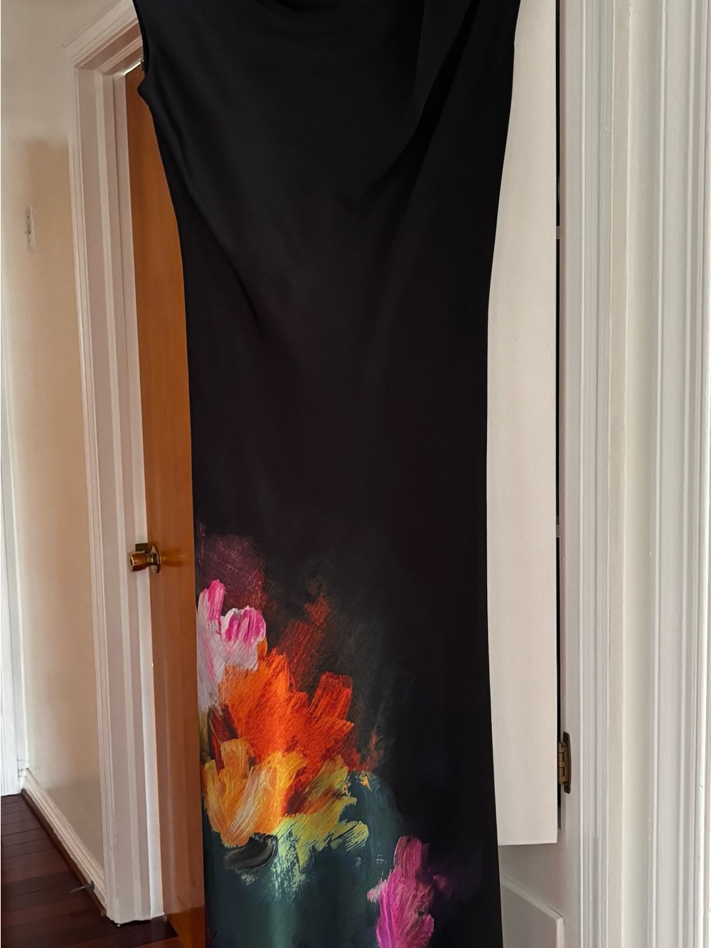 Ted Baker Averiee Draped Neck Midi Dress In Black - Picture 2 of 6